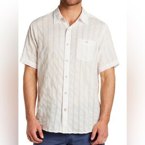 Frontier Threads Weatherproof Mens XL White Airtex Cotton Short Sleeve Shirt NWT